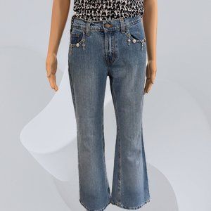 Women Jordache Jeans Size 7/8 OOAK with embellishments